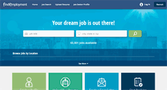 Desktop Screenshot of findemployment.com