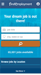 Mobile Screenshot of findemployment.com